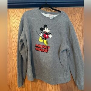 Gray Mickey Mouse Sweater